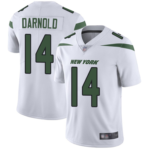 New York Jets Limited White Youth Sam Darnold Road Jersey NFL Football #14 Vapor Untouchable